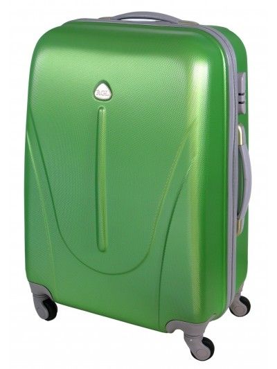 Średnia walizka na kółkach MAXIMUS 222 ABS zielona